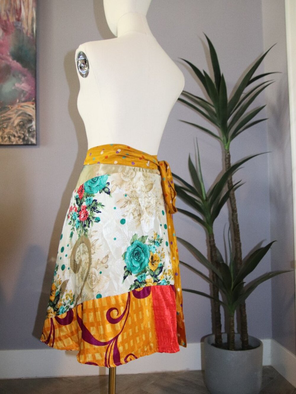 Recycled Sari Skirt made in India
